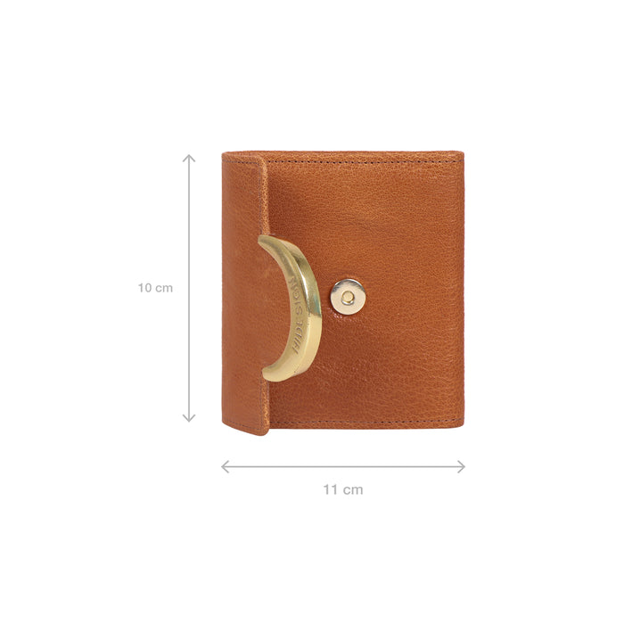 Beatrix W1 Tan Leather Trifold Wallet