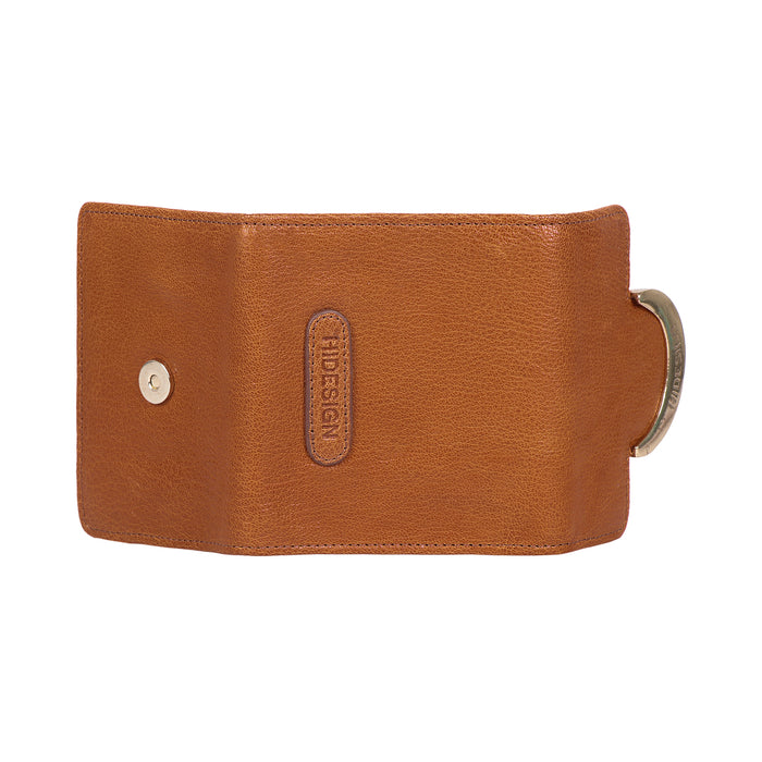 Beatrix W1 Tan Leather Trifold Wallet