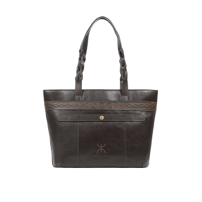 Bedouin - 04 Green Leather Tote Bag
