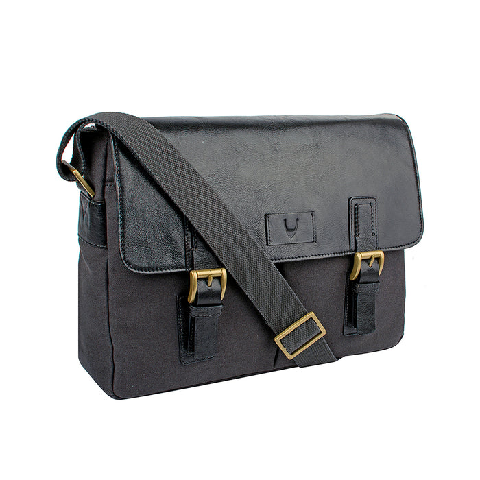 Bedouin 02 Bb002 Black Canvas Messenger Bag
