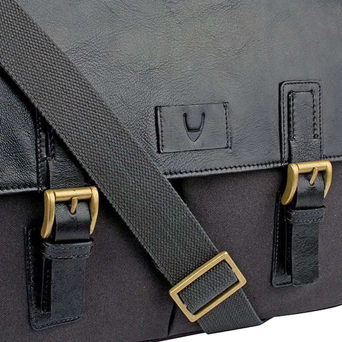 Bedouin 02 Bb002 Black Canvas Messenger Bag