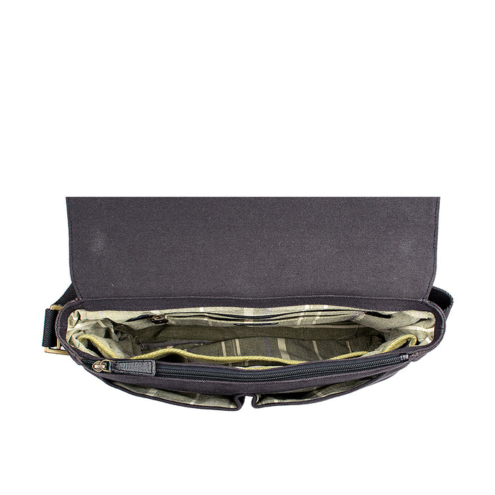 Bedouin 02 Bb002 Black Canvas Messenger Bag