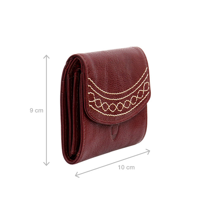 Bedouin W1 Red Leather Bi-Fold Wallet