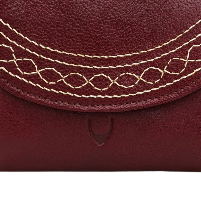 Bedouin W1 Red Leather Bi-Fold Wallet