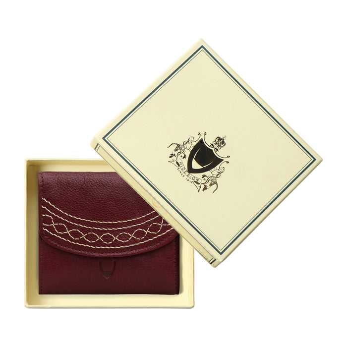 Bedouin W1 Red Leather Bi-Fold Wallet