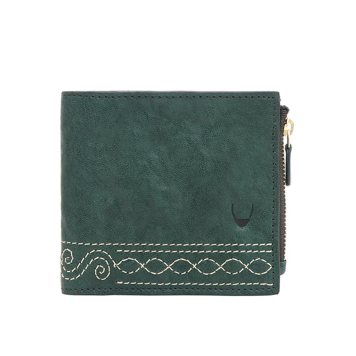 Bedouin W2 Green Leather Bi-Fold Wallet