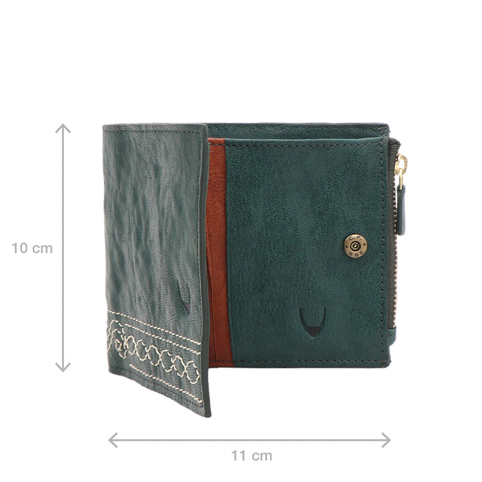 Bedouin W2 Green Leather Bi-Fold Wallet