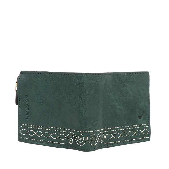 Bedouin W2 Green Leather Bi-Fold Wallet