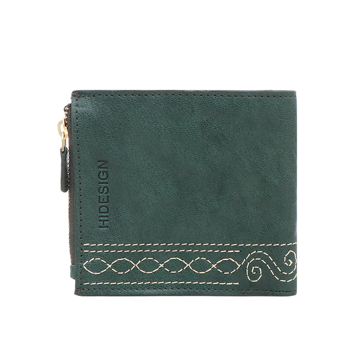 Bedouin W2 Green Leather Bi-Fold Wallet