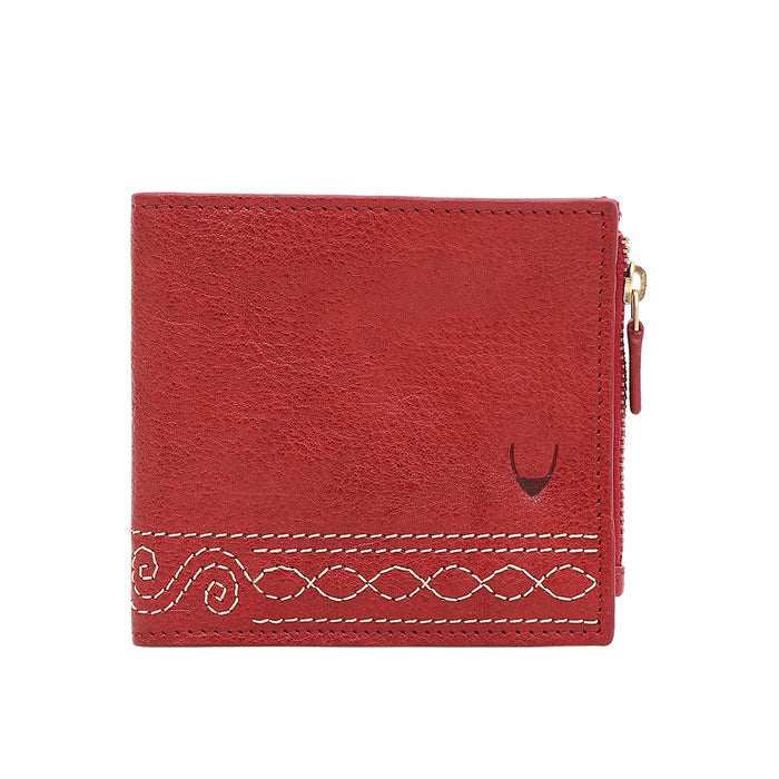 Bedouin W2 Red Leather Bi-Fold Wallet