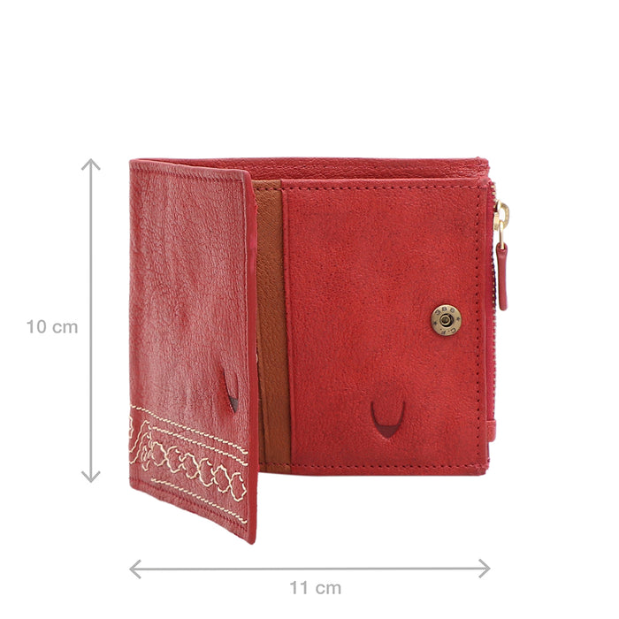 Bedouin W2 Red Leather Bi-Fold Wallet