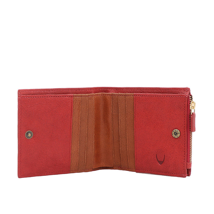Bedouin W2 Red Leather Bi-Fold Wallet