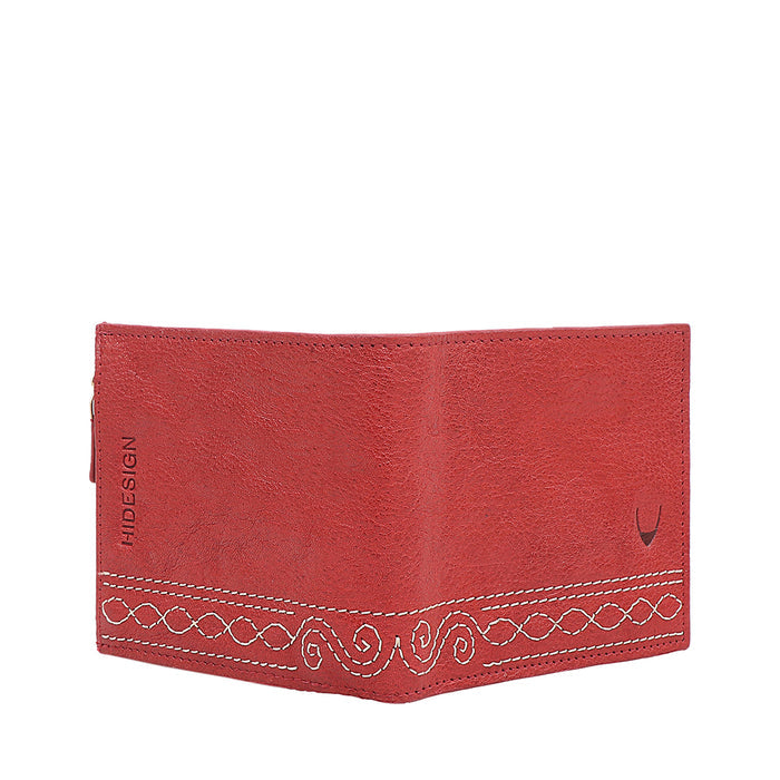 Bedouin W2 Red Leather Bi-Fold Wallet