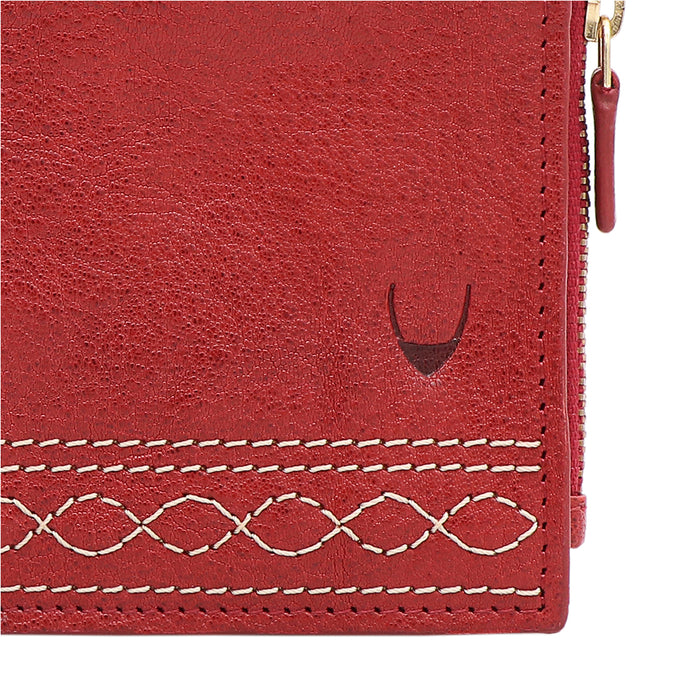 Bedouin W2 Red Leather Bi-Fold Wallet