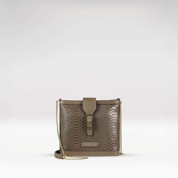 Belinda Silver Leather Sling Bag