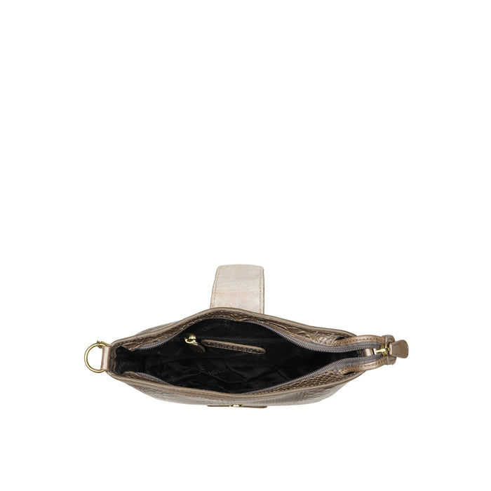 Belinda Silver Leather Sling Bag