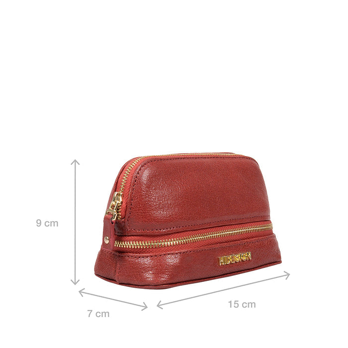 Bella Red Leather Jewellery Organiser