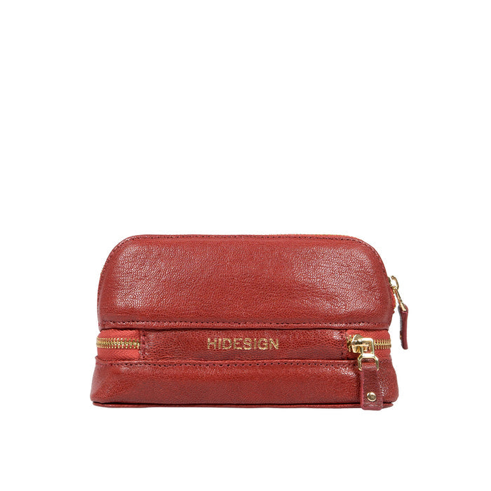 Bella Red Leather Jewellery Organiser