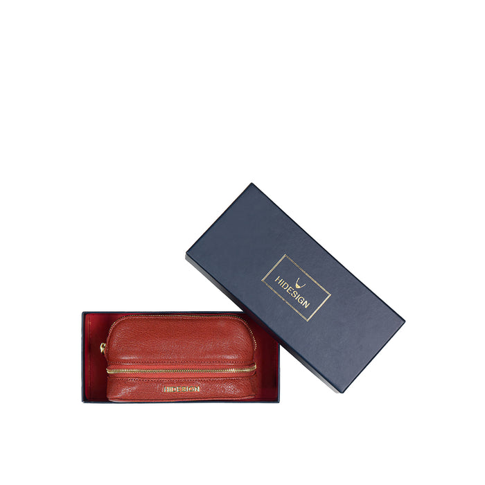Bella Red Leather Jewellery Organiser