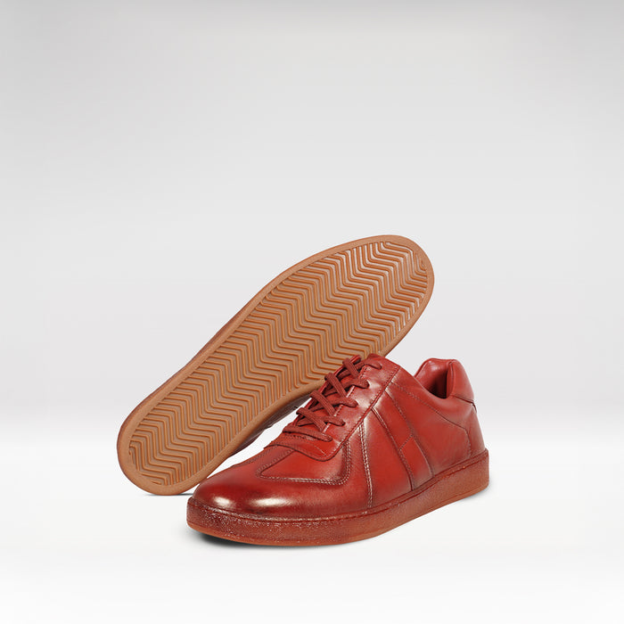 Belmond 01 Women's Red Leather Sneakers