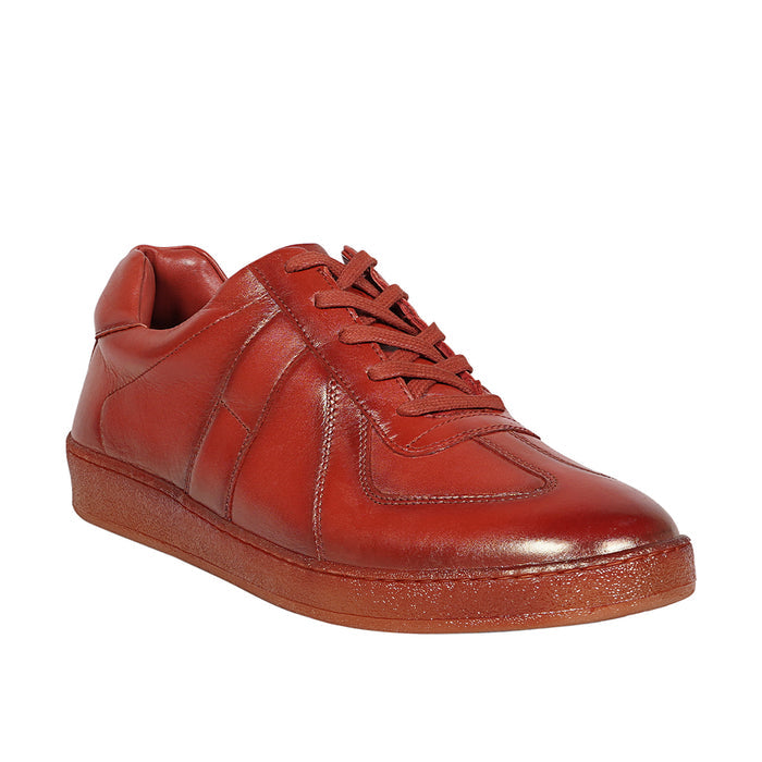 Belmond 01 Women's Red Leather Sneakers