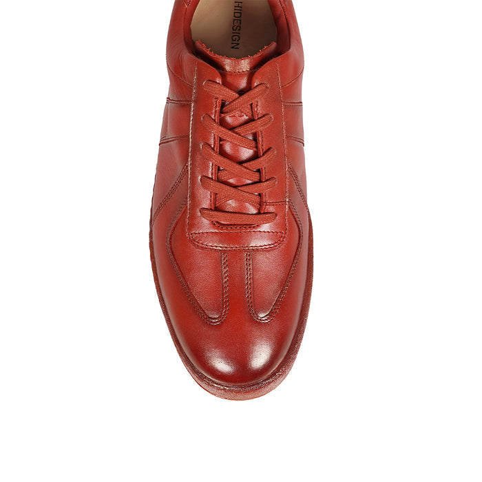 Belmond 01 Women's Red Leather Sneakers