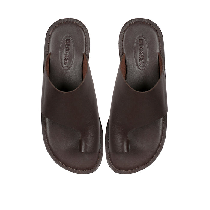 Ben Men's Brown Leather Flats