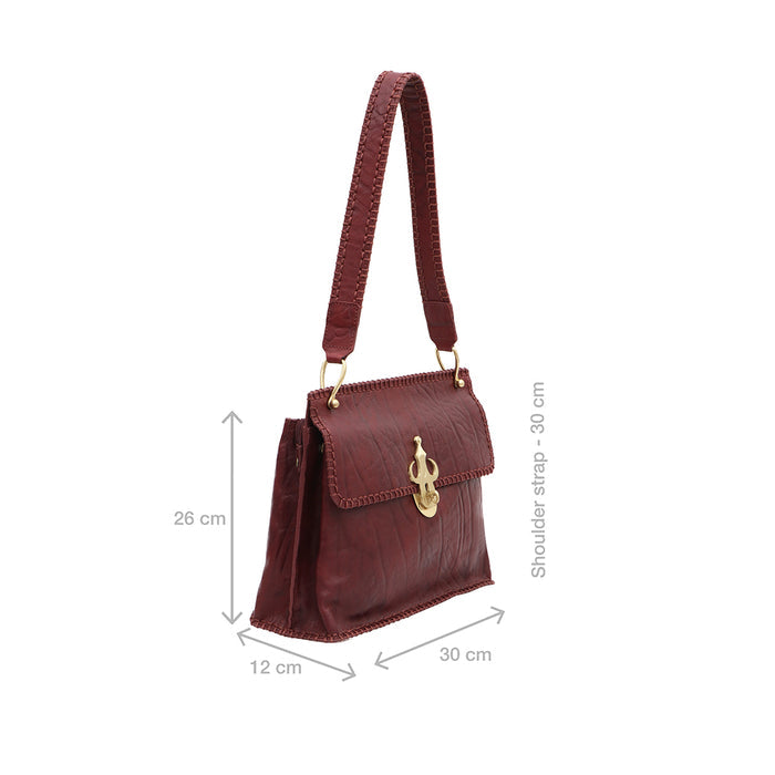 Berber - 03 Marsala Leather Shoulder Bag