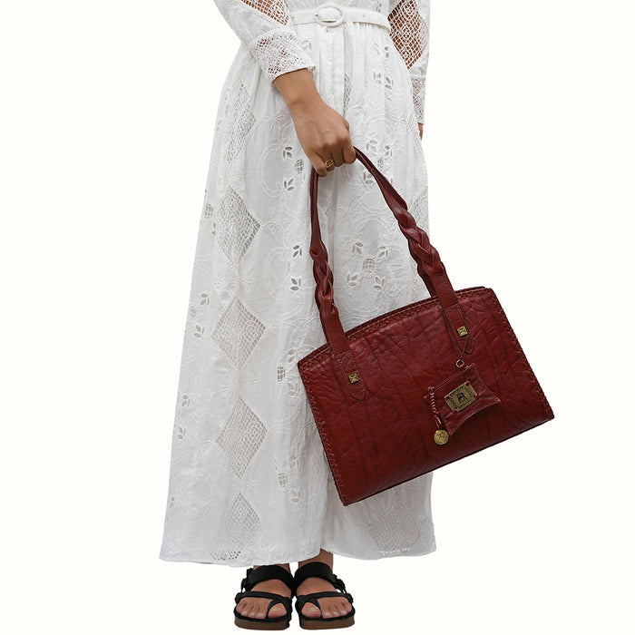 Berber - 04 Marsala Leather Shoulder Bag