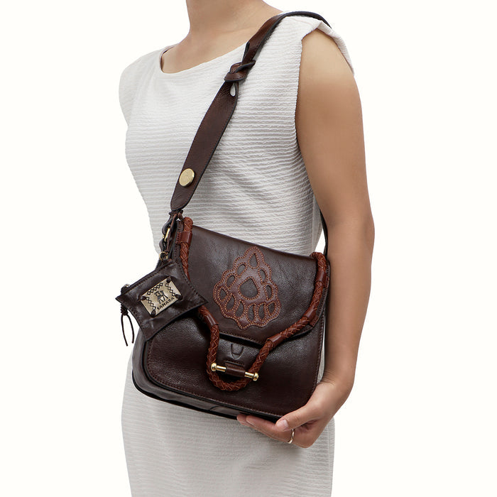 Berber -01 Brown Leather Shoulder Bag