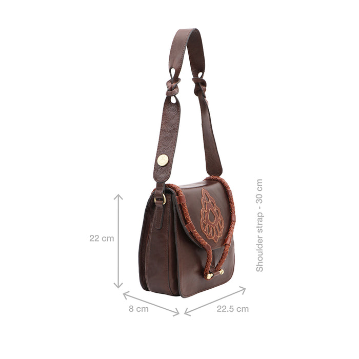 Berber -01 Brown Leather Shoulder Bag