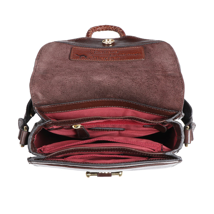 Berber -01 Brown Leather Shoulder Bag