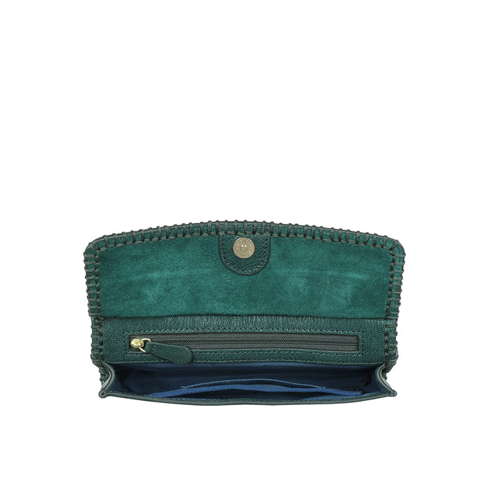 Berber W1 Green Leather Sling Wallet