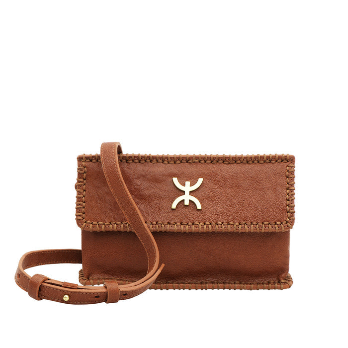 Berber W1 Tan Leather Sling Wallet
