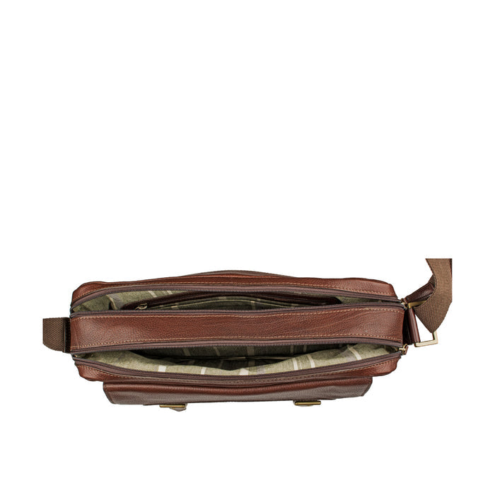 Bertoia 05 Brown Leather  Crossbody