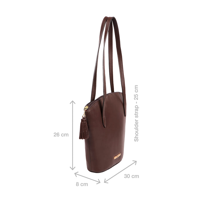 Beth 02 Brown Leather Tote Bag