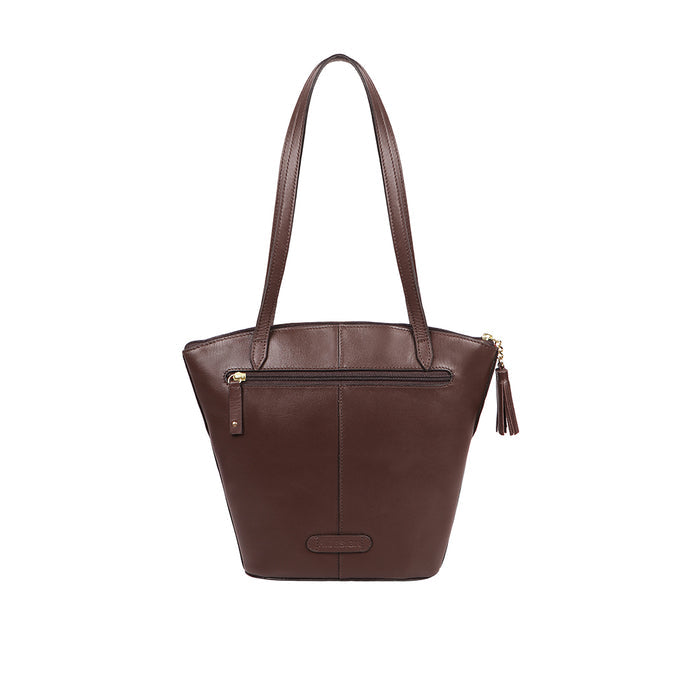 Beth 02 Brown Leather Tote Bag