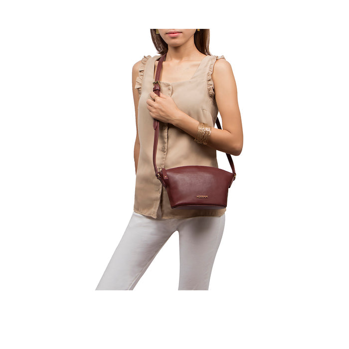 Beth 03 Red Leather Crossbody