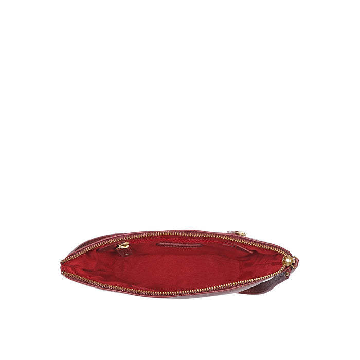 Beth 03 Red Leather Crossbody