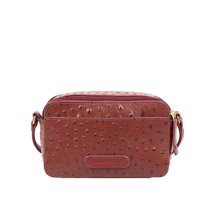 Beth 05 Red Leather Crossbody