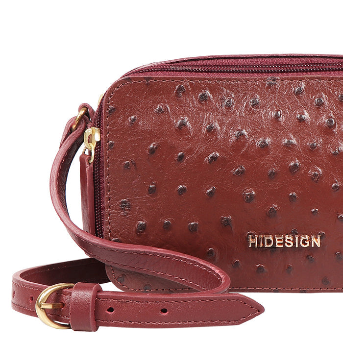 Beth 05 Red Leather Crossbody