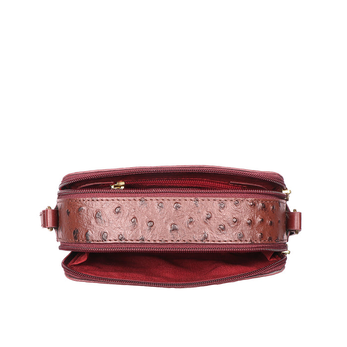 Beth 05 Red Leather Crossbody