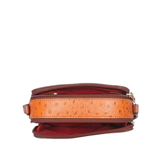 Beth 05 Tan Leather Crossbody