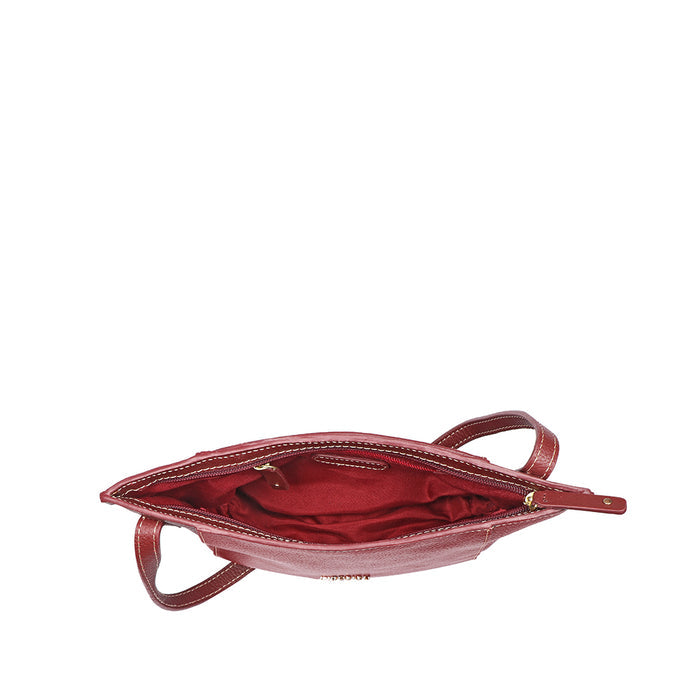 Beth 06 Red Leather Crossbody
