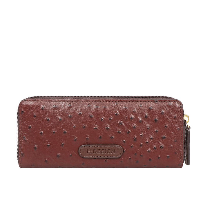 Beth W1 Brown Leather Zip Around Wallet