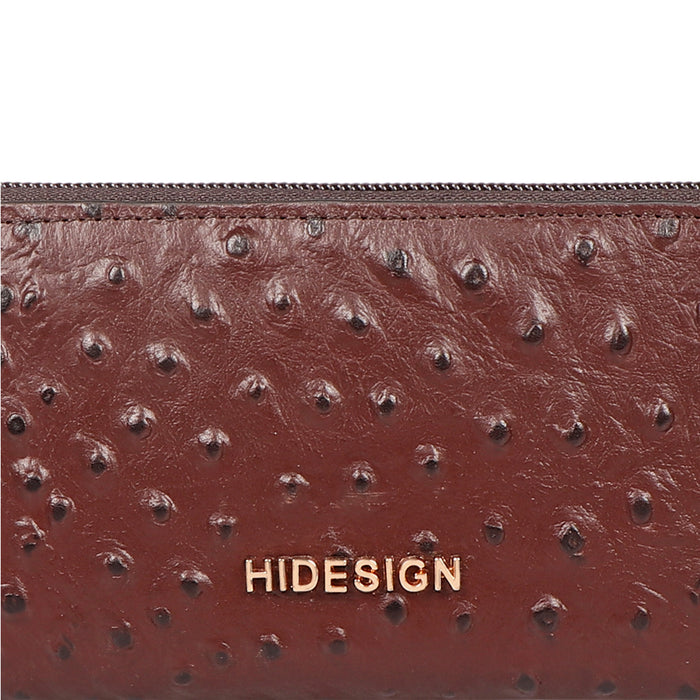 Beth W1 Brown Leather Zip Around Wallet
