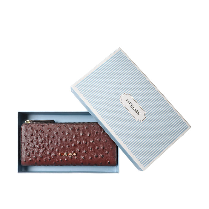 Beth W1 Brown Leather Zip Around Wallet