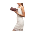 Beth W1 Red Leather Zip Around Wallet