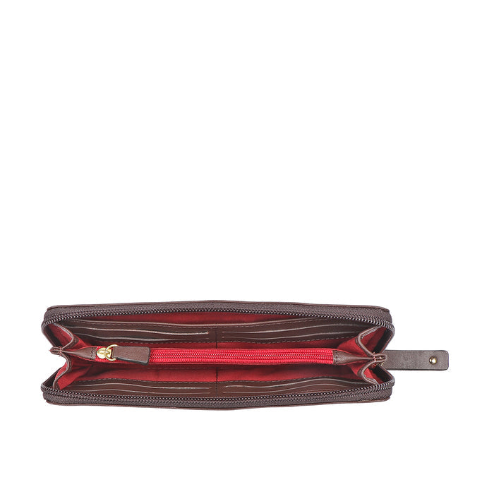 Beth W2  Leather Zip Around Wallet