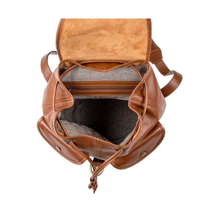 Big San Francisc Tan Leather  Backpack